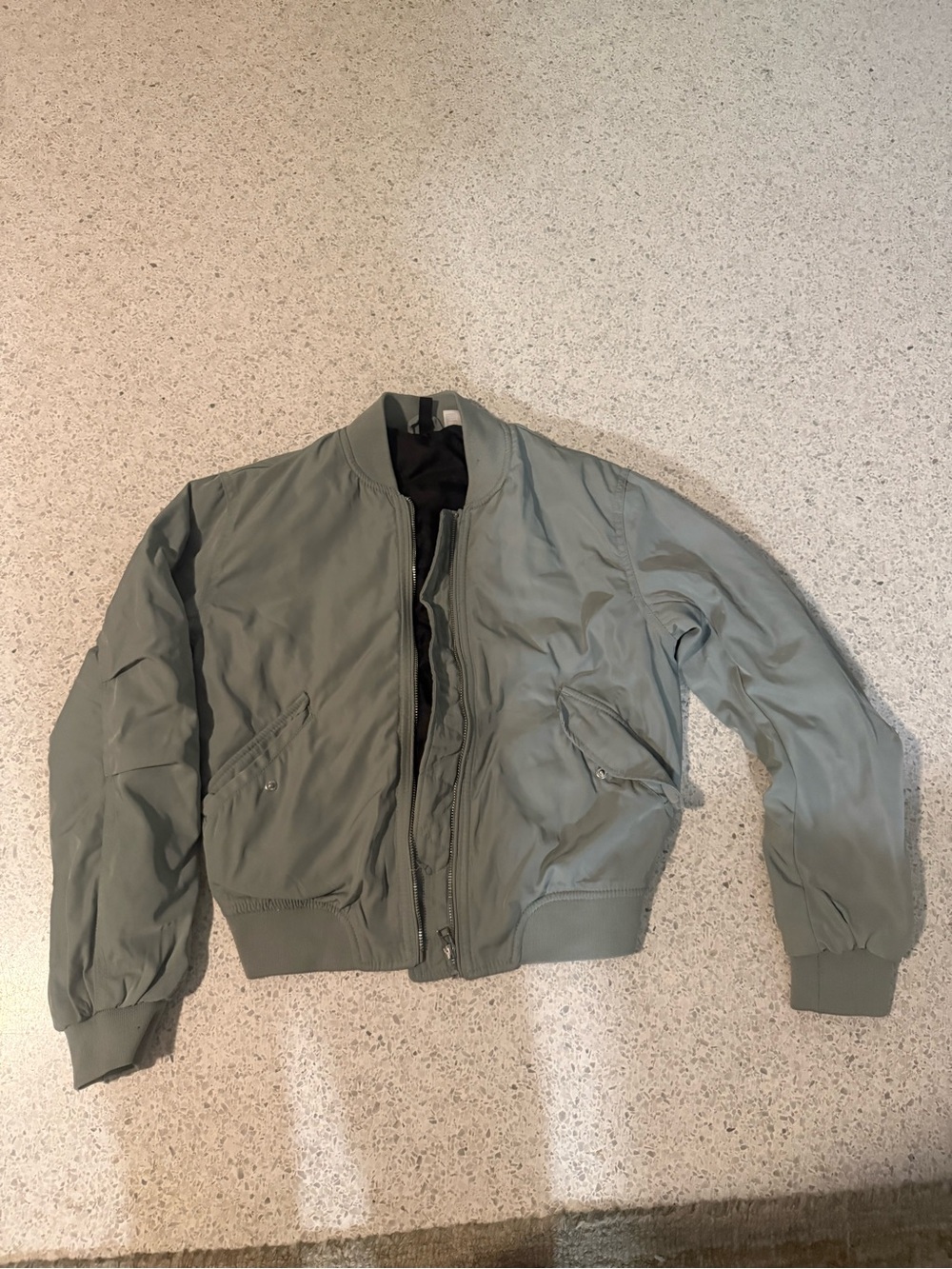 Women’s Lightweight Bomber Jacket - Sage Green